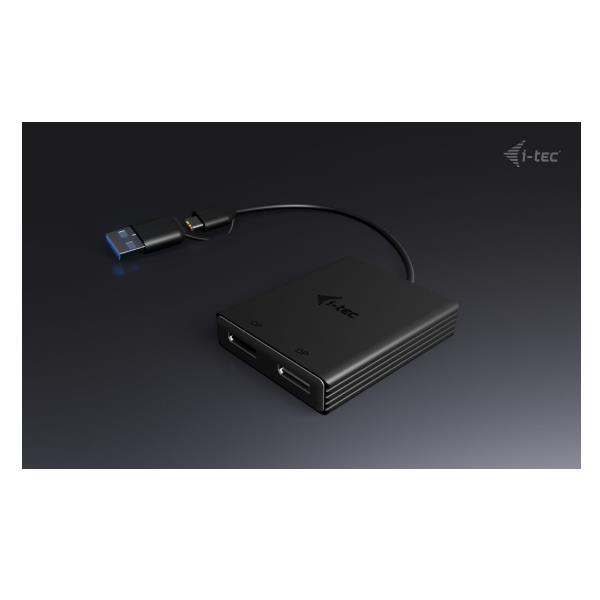 Adattatore Video I-Tec USB-C a Doppio DisplayPort 4K