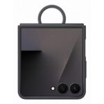 Cover Samsung Silicone Ring Case Flip7 Nero per Galaxy Z Flip 7