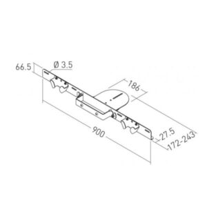 Mensola Supporto TV ITB Solution ER600034 per Schermi fino a 10kg
