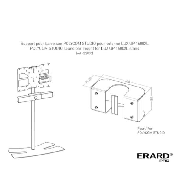 Staffa per CPU e Mini PC ITB Solution ER622006 fino a 10kg