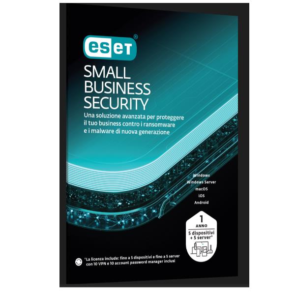 Software Antivirus Eset Small Business Security Box per PC e Mac