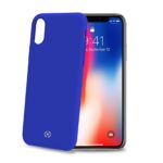 Cover Celly FEELING per iPhone Xs e iPhone X in Silicone Blu