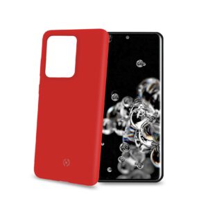 Cover Celly FEELING per Samsung Galaxy S20 Ultra in Silicone Rosso