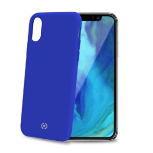 Cover Celly FEELING per iPhone Xs Max in Silicone Blu