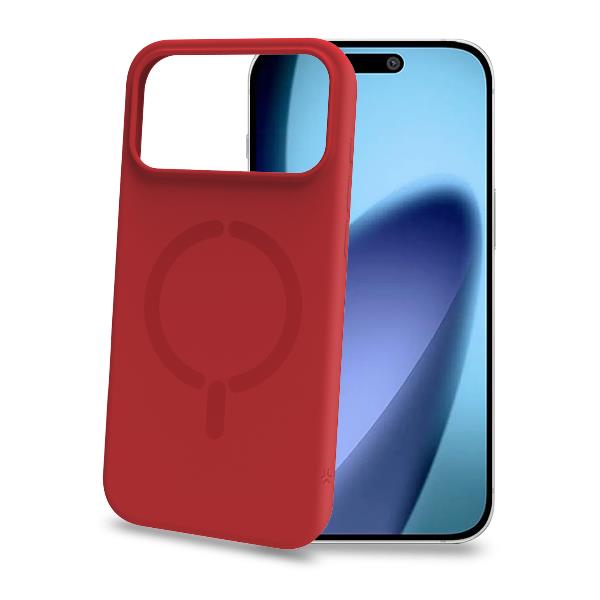 Cover iPhone 17 Pro Max Celly FEELINGMAG in TPU Rosso