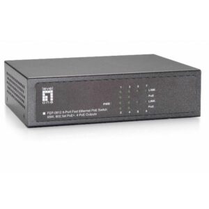 Switch Level One FEP-0812 8 Porte 10/100 PoE 65W
