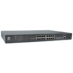 Switch Level One FGP-2031 20 Porte Fast Ethernet PoE 270W 16x PoE 2x Gigabit 2x SFP