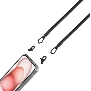 Cover iPhone 15 Celly Freedom Case Trasparente con Laccio