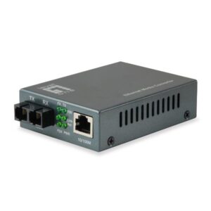Media Converter Level One FVT-1102 RJ45 a SC Fibra Monomodale 20km
