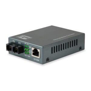 Media Converter Level One FVT-1105 RJ45 a SC Fibra Monomodale 80km