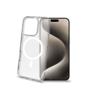 Cover Celly GELSKINMAG per iPhone 16 Pro Trasparente