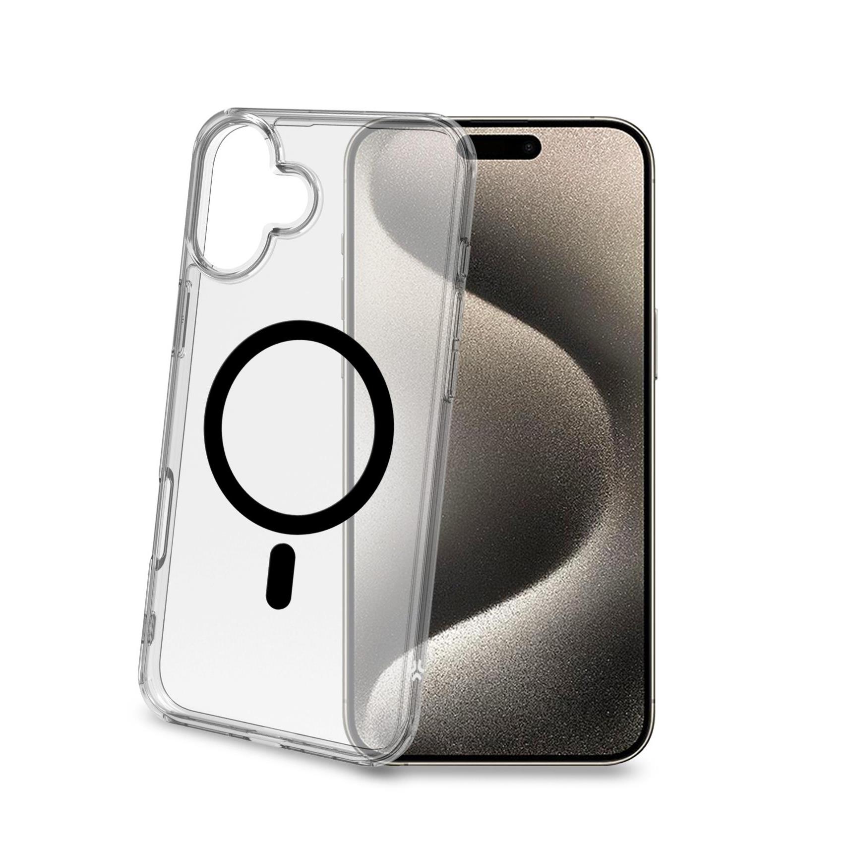 Cover iPhone 16 Plus Celly GELSKINMAG Trasparente