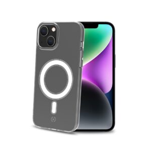 Cover Celly GELSKINMAG per iPhone 14 Trasparente