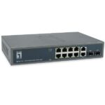 Switch Level One GEP-1221 12 Porte Gigabit PoE 150W 2 SFP