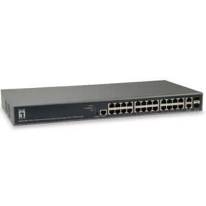 Switch Level One GEP-2682 26 Porte Gigabit L3 Managed PoE 370W 24xPoE 2xSFP