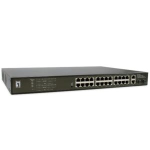 Switch Level One GEP-2821 28 Porte Gigabit PoE 390W 24x PoE 2x SFP