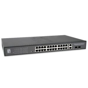 Switch Level One GEP-2841 28 Porte Gigabit PoE+ 375W Web Smart 2x SFP