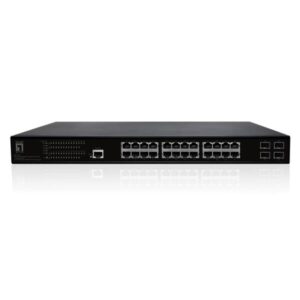 Switch Level One GEP-2861 28 Porte Gigabit L2 Managed PoE 390W 4 SFP - SKU: GEP-2861