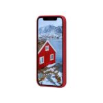 Custodia iPhone 12 mini Dbramante 1928 Greenland Plastica Riciclata Rosso Lampone
