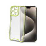 Cover Celly GLOW per iPhone 16 Pro Max Trasparente Gialla TPU