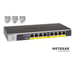 Switch Netgear GS108LP 8 Porte Gigabit PoE+ Unmanaged 60W