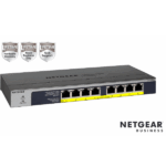 Switch Netgear GS108PP 8 Porte Gigabit PoE+ 123W Unmanaged