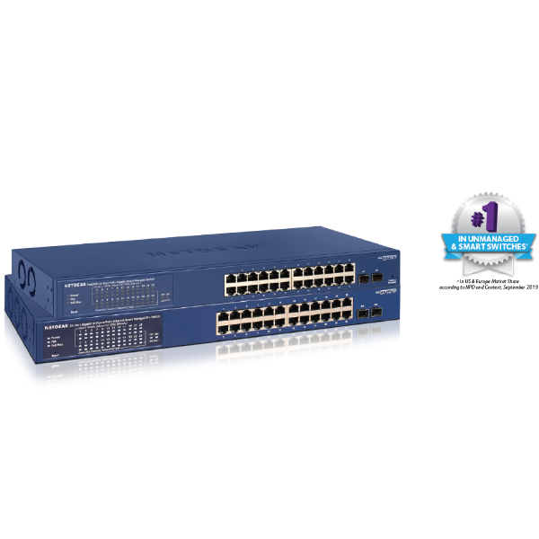 Switch Netgear GS724TPP Smart Managed Pro 24 Porte PoE+ 2 SFP