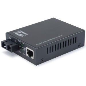 Media Converter Gigabit Level One GVT-2001 RJ45 a SC Fibra 550m