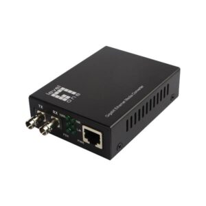 Media Converter Gigabit Level One GVT-2003 RJ45 a ST Fibra 20km