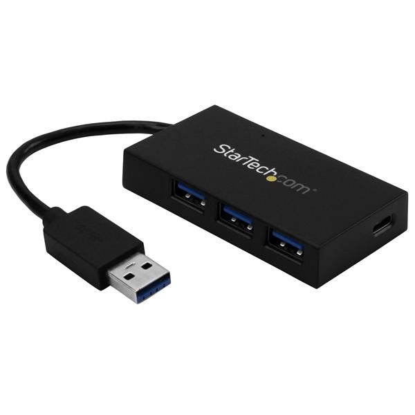 Hub USB Startech 4 Porte USB-C USB 3.2 Gen 1 Nero