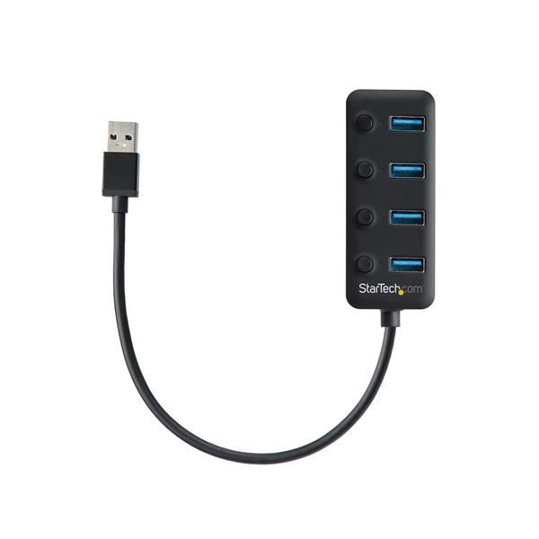 Hub USB Startech 4 Porte USB 3.0 SuperSpeed 5Gbps Nero