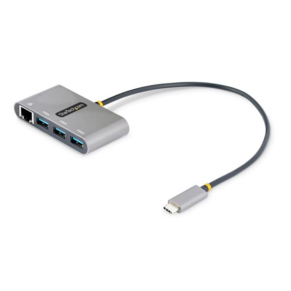 Hub USB-C Startech con Ethernet 3 Porte USB 3.2 e USB 2.0