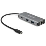 Hub USB Startech USB-C a 3 Porte con RJ45