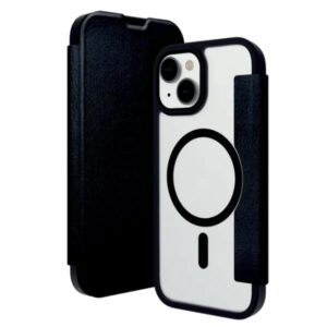 Cover MagSafe Dbramante 1928 Helsinki per iPhone 15 Plus Trasparente/Nera