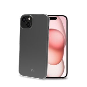 Cover Celly HEXAGEL per iPhone 15 Trasparente TPU Policarbonato