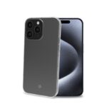 Cover Celly HEXAGEL per iPhone 15 Pro Trasparente