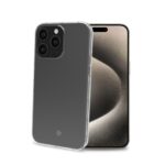 Cover Celly HEXAGEL per iPhone 15 Pro Max Trasparente