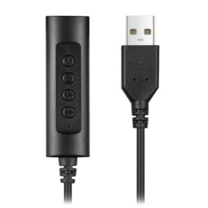 Adattatore Audio Hamlet HHEADA-UA Jack a USB-A per Cuffie PC