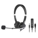 Cuffie Professionali Hamlet HHEADM-CJS con Microfono USB-C e Jack 3.5mm Noise Canceling