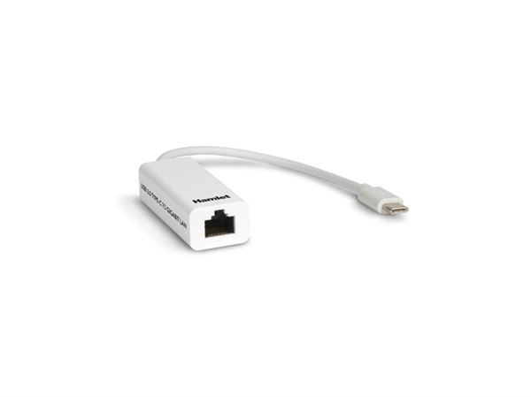 Adattatore LAN USB-C Hamlet HNU3GIGATC Ethernet Gigabit Bianco