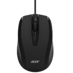 Mouse Acer USB Ottico Cablato Grigio Ergonomico