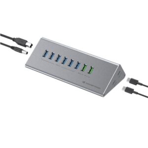 Hub USB 3.0 Conceptronic 10-in-1 60W 6x USB-A 1x USB-C Caricatore