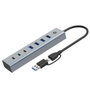 Hub USB 3.0 Conceptronic 7 Porte 5Gbps 3x USB-C 4x USB-A