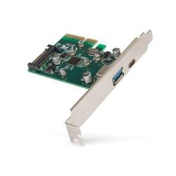 Scheda PCI USB 3.1 Hamlet HUSB312TCPCX 2 Porte Type-C + Type-A