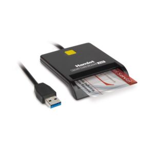 Lettore Smart Card USB 3.0 Hamlet HUSCR-A30 Nero