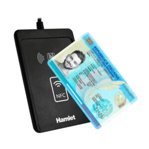 Lettore Smart Card Hamlet Contactless NFC per CIE 3.0 e Tessera Sanitaria