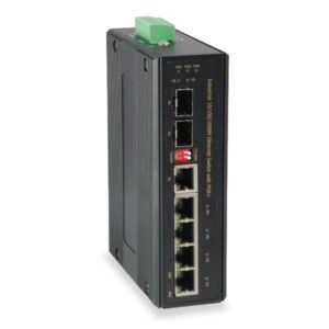 Switch Industriale Level One IES-0610 6 Porte Gigabit PoE 4xPoE SFP DIN-Rail IP60