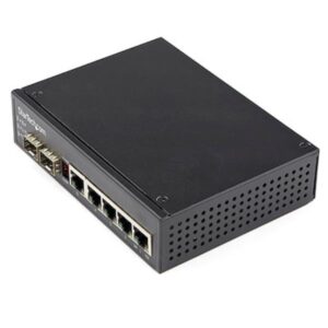 Switch Industriale Startech 6 Porte Gigabit PoE 4 Porte