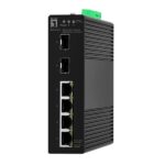 Switch Industriale Level One IGS-2106 6 Porte Gigabit Smart (4xRJ45 + 2xSFP) DIN Rail