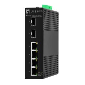 Switch Industriale Level One IGS-2106 6 Porte Gigabit Smart (4xRJ45 + 2xSFP) DIN Rail